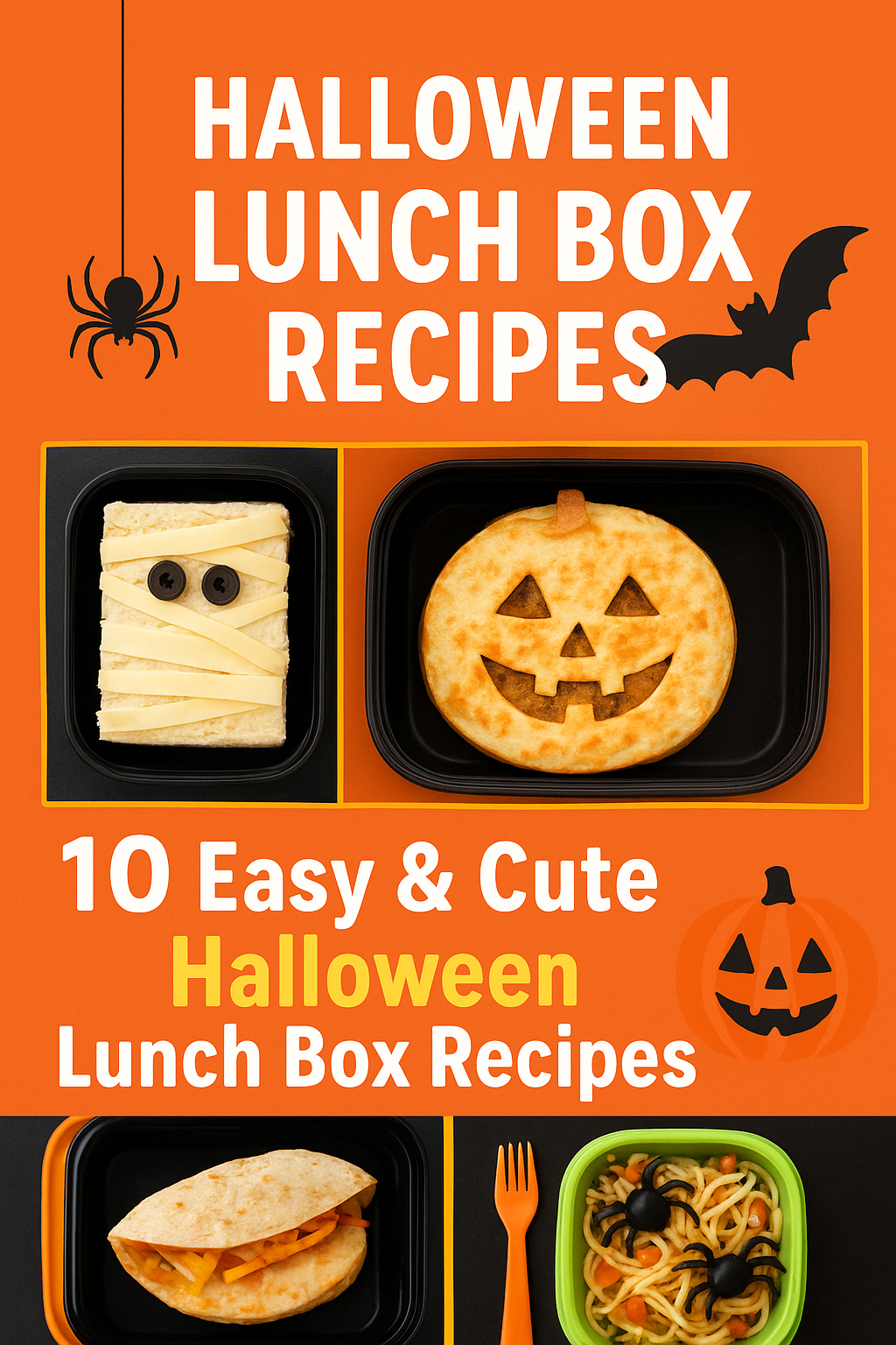 🎃 Spooky & Fun: Halloween Lunch Box Recipes for Kids (and Adults!)
