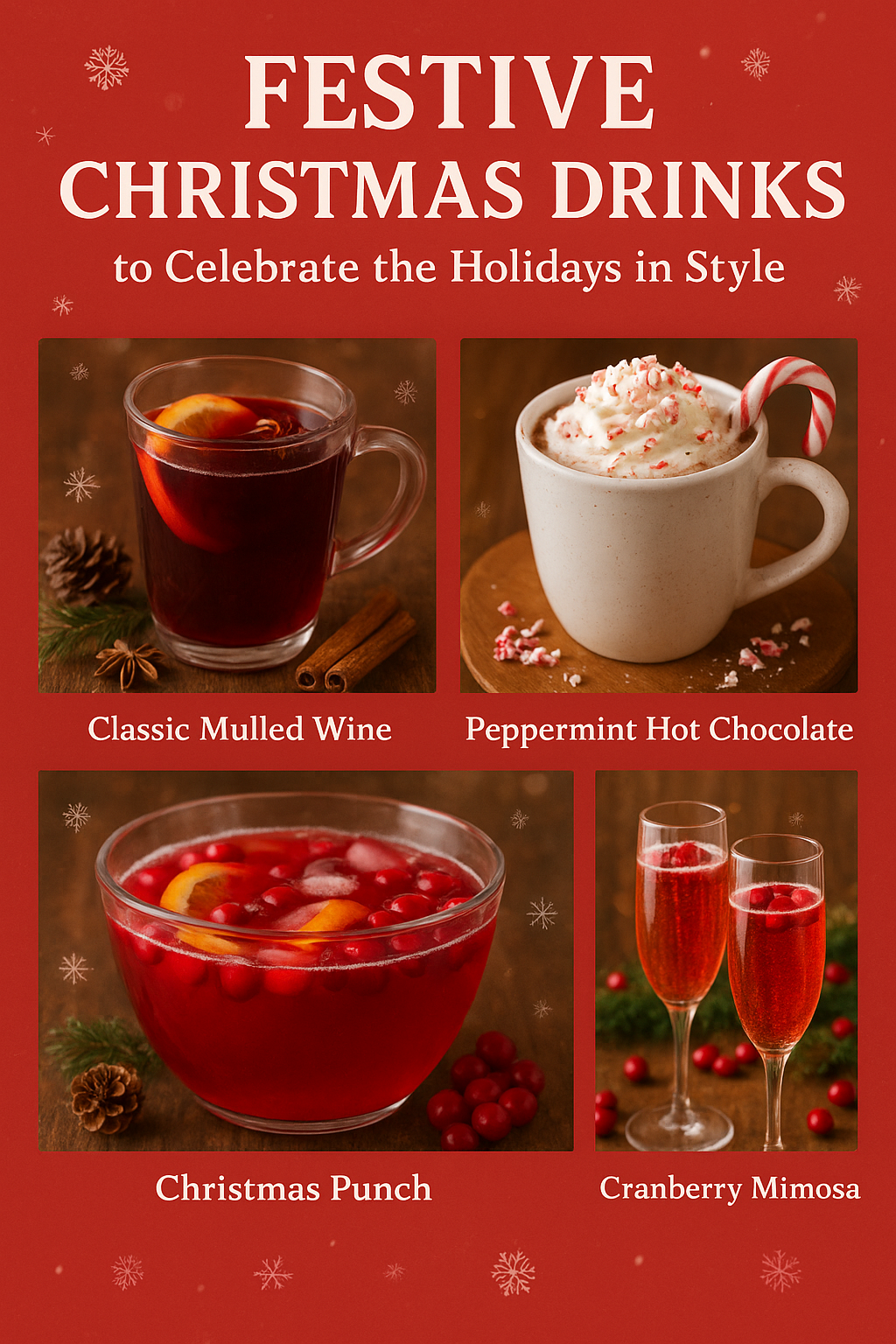 🎄 Festive Christmas Drinks to Celebrate the Holidays in Style