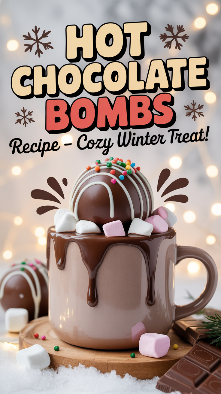 ⭐ Hot Chocolate Bombs Recipe – Cozy, Fun & Trending Winter Treat!