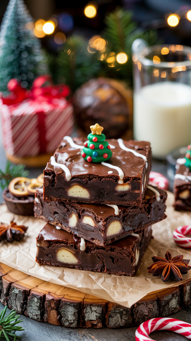 🎅✨ Best Christmas Brownies Recipe 2025 – Fudgy, Festive & Easy!