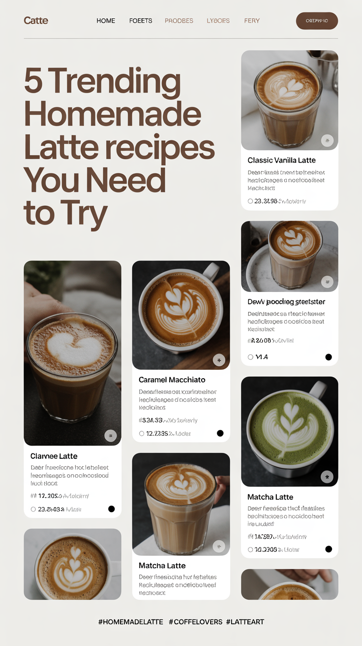 Ultimate Guide to Homemade Latte Recipes